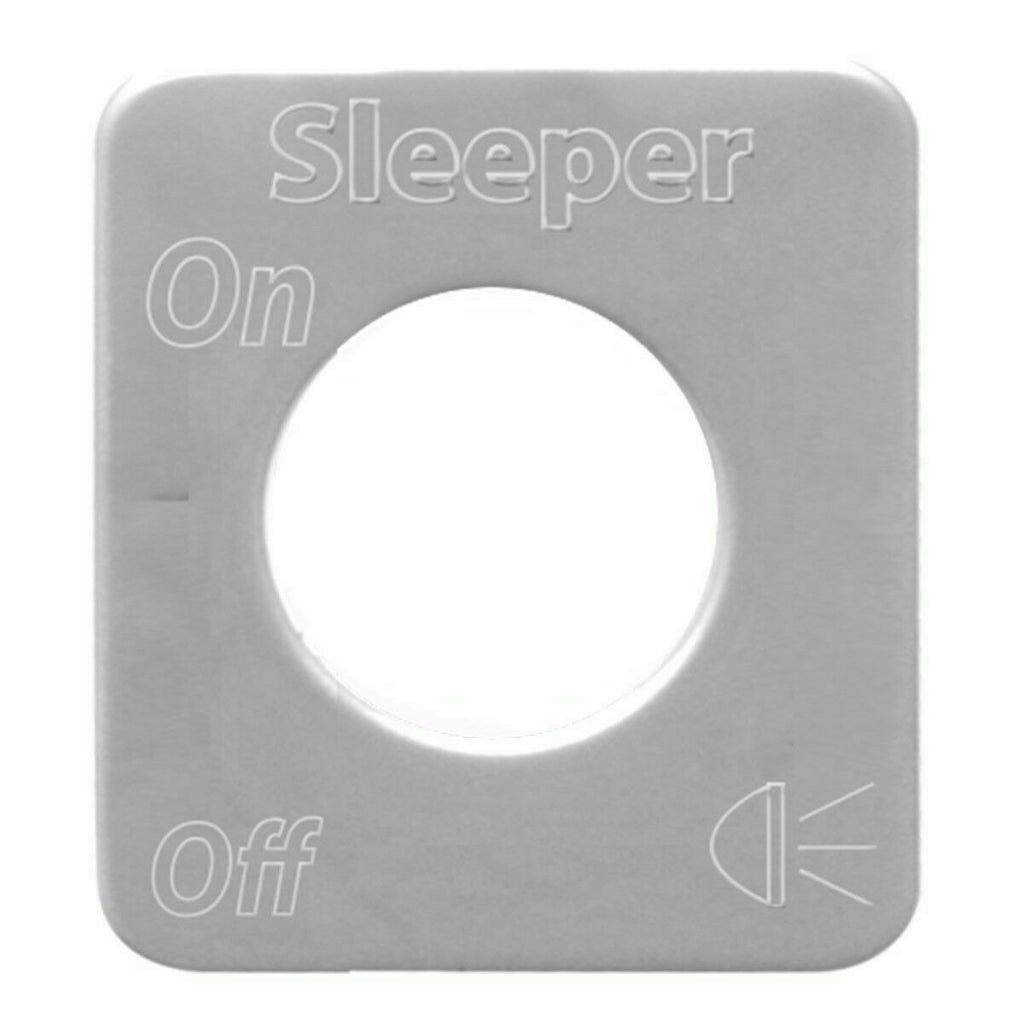 GG Switch Plate for Kenworth Sleeper Lights Stainless Steel Block Letters #68595
