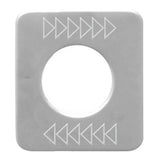 Switch Plate for Kenworth Top-Arrow Right, Bottom-Arrow Left Stainless GG#68597