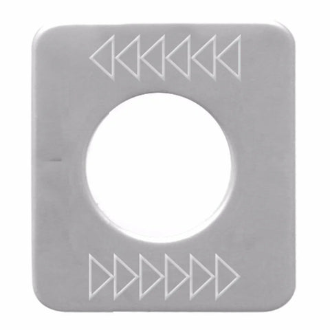 Switch Plate for Kenworth Top-Arrow Left, Bottom-Arrow Right Stainless GG#68598