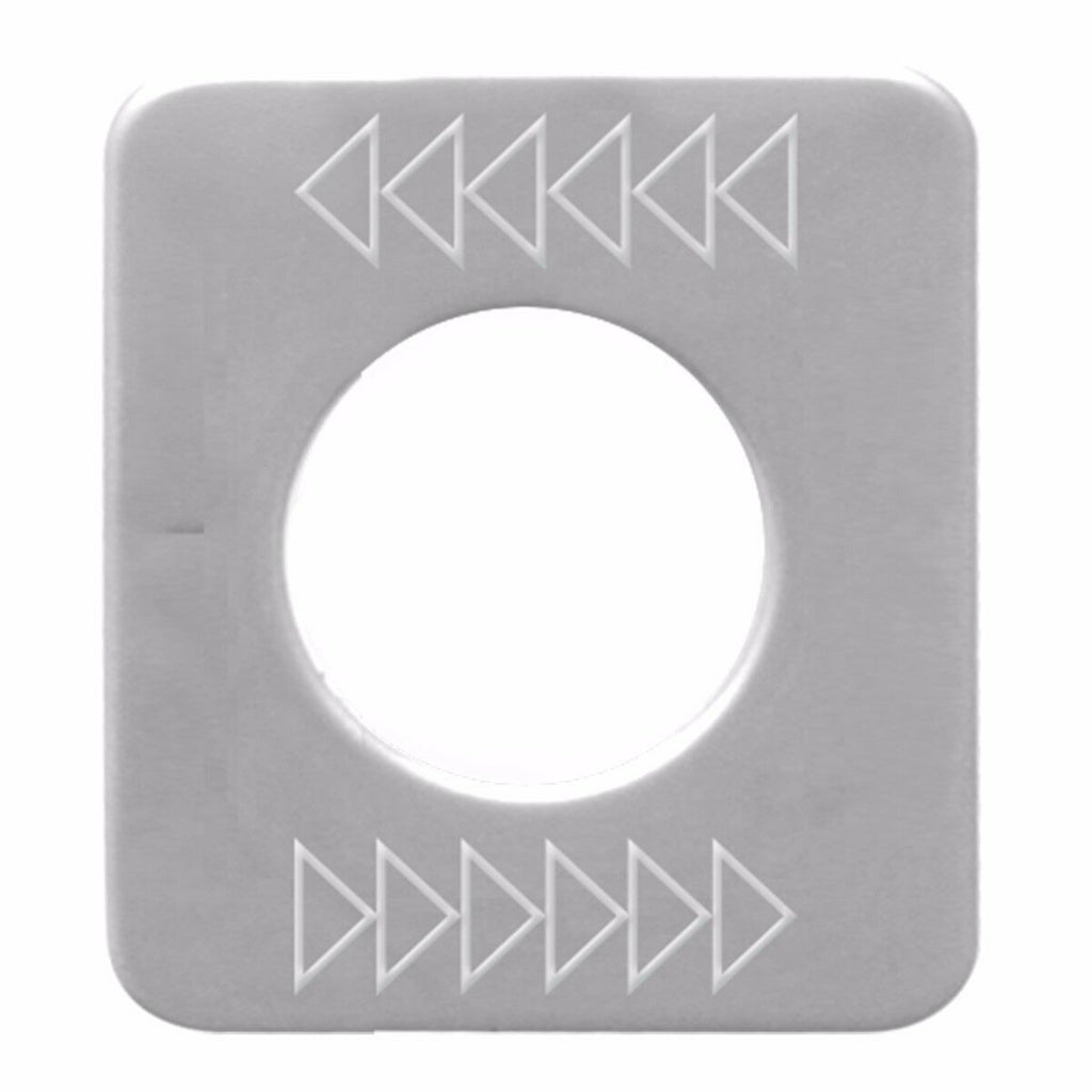 Switch Plate for Kenworth Top-Arrow Left, Bottom-Arrow Right Stainless GG#68598