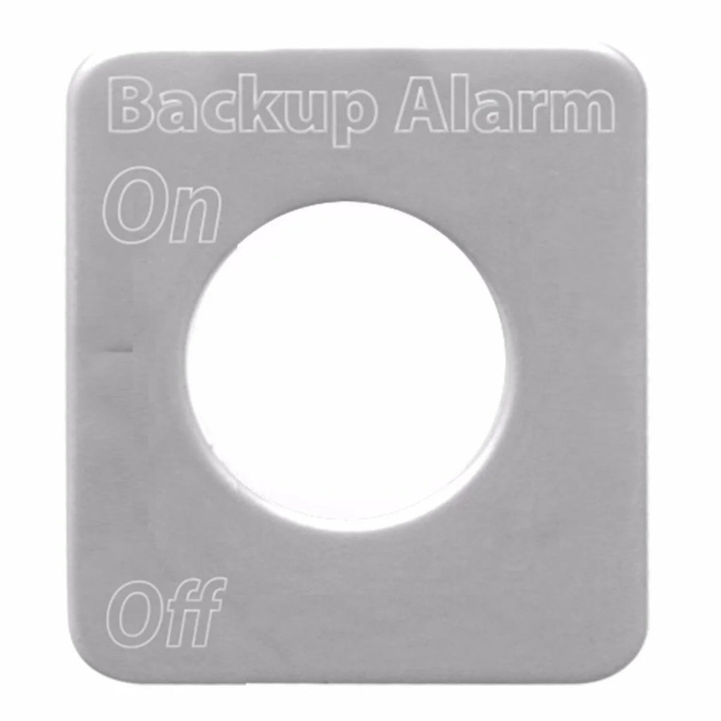Switch Plate for Kenworth Back Up Alarm Stainless Steel Block Letters GG#68600