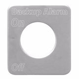 Switch Plate for Kenworth Back Up Alarm Stainless Steel Block Letters GG#68600