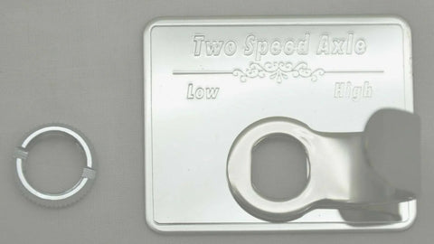 Switch Guard for Kenworth Two Speed Axle Stainless Steel Block Letters GG#68614