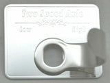 Switch Guard for Kenworth Two Speed Axle Stainless Steel Block Letters GG#68614