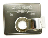 Switch Guard for Kenworth Winch Clutch Stainless Steel Block Letters GG#68616