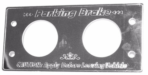 Parking Brake Trim For 1982-2001 Kenworth Air Brakes Stainless Steel GG#68620