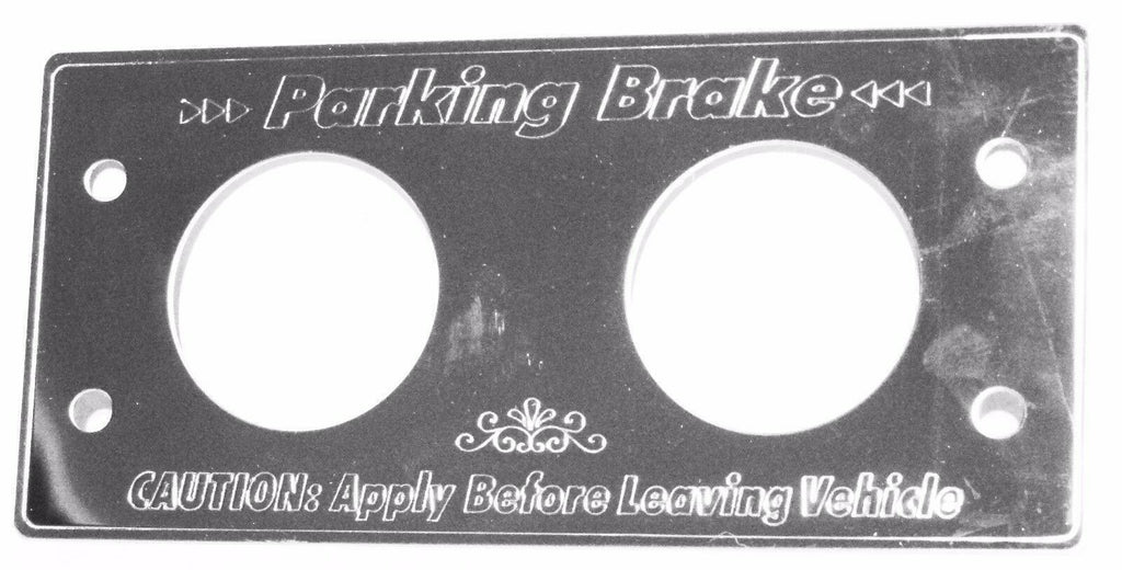 Parking Brake Trim For 1982-2001 Kenworth Air Brakes Stainless Steel GG#68620
