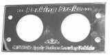 Parking Brake Trim For 1982-2001 Kenworth Air Brakes Stainless Steel GG#68620