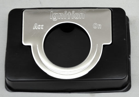 Switch Plate for Peterbilt Ignition Key Acc/On Stainless Block Letter GG#68628