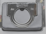 Switch Plate for Peterbilt Ignition Key Acc/On Stainless Block Letter GG#68628