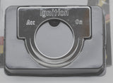 Switch Plate for Peterbilt Ignition Key Acc/On Stainless Block Letter GG#68628
