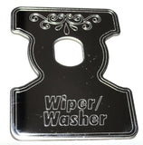 Wiper/Washer Switch Plate for 1982-2001 Kenworth B Models Stainless GG#68730