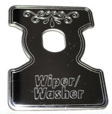 Wiper/Washer Switch Plate for 1982-2001 Kenworth B Models Stainless GG#68730