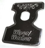 Wiper/Washer Switch Plate for 1982-2001 Kenworth B Models Stainless GG#68730