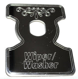 Wiper/Washer Switch Plate for 1982-2001 Kenworth B Models Stainless GG#68730