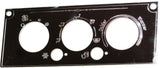 A/C Heater HVAC Plate for Kenworth W900 T800 T600 3 Knob 2 Hole Stainless Steel