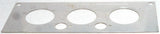 A/C Heater HVAC Plate for Kenworth W900 T800 T600 3 Knob 2 Hole Stainless Steel