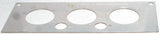 A/C Heater HVAC Plate for Kenworth W900 T800 T600 3 Knob 2 Hole Stainless Steel