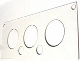 A/C Heater HVAC Plate for Kenworth W900 T800 T600 3 Knob 2 Hole Stainless Steel