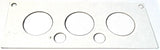A/C Heater HVAC Plate for Kenworth W900 T800 T600 3 Knob 2 Hole Stainless Steel