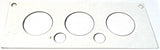 A/C Heater HVAC Plate for Kenworth W900 T800 T600 3 Knob 2 Hole Stainless Steel