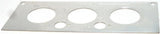 A/C Heater HVAC Plate for Kenworth W900 T800 T600 3 Knob 2 Hole Stainless Steel