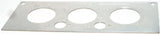 A/C Heater HVAC Plate for Kenworth W900 T800 T600 3 Knob 2 Hole Stainless Steel