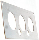 A/C Heater HVAC Plate for Kenworth W900 T800 T600 3 Knob 2 Hole Stainless Steel
