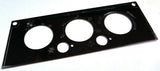 A/C Heater HVAC Plate for Kenworth W900 T800 T600 3 Knob 2 Hole Stainless Steel
