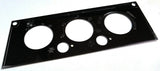 A/C Heater HVAC Plate for Kenworth W900 T800 T600 3 Knob 2 Hole Stainless Steel