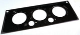 A/C Heater HVAC Plate for Kenworth W900 T800 T600 3 Knob 2 Hole Stainless Steel