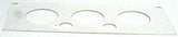 A/C Heater HVAC Plate for Kenworth W900 T800 T600 3 Knob 2 Hole Stainless Steel