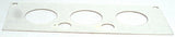 A/C Heater HVAC Plate for Kenworth W900 T800 T600 3 Knob 2 Hole Stainless Steel