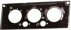 A/C Heater HVAC Plate for Kenworth W900 T800 T600 3 Knob 2 Hole Stainless Steel