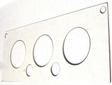 A/C Heater HVAC Plate for Kenworth W900 T800 T600 3 Knob 2 Hole Stainless Steel