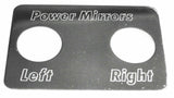 Switch Plate for Freightliner Power Mirrors Left/Right Stainless Steel GG#68742