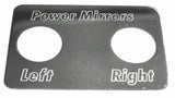 Switch Plate for Freightliner Power Mirrors Left/Right Stainless Steel GG#68742