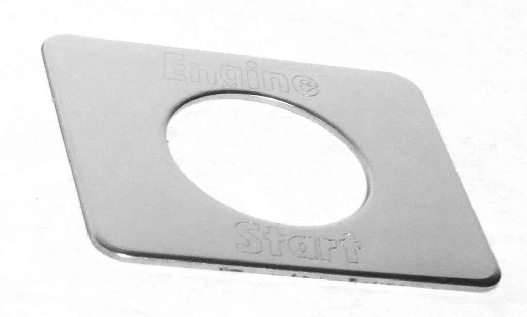 Switch Plate for Freightliner Engine Start Button Stainless Steel GG#68752