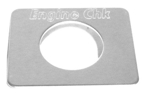 Switch Plate for Freightliner Engine Check Stainless Steel GG#68753