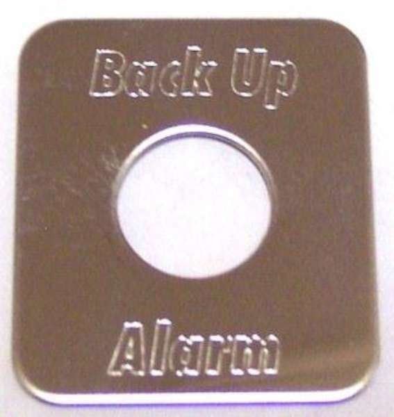 GG Switch Plate for Freightliner Back Up Alarm Stainless Steel #68760