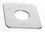GG Switch Plate for Freightliner Fuel Tach Stainless Steel #68764