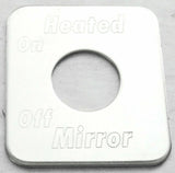Switch Plate for Freightliner Heated Mirror On/ Off Stainless Steel GG#68765