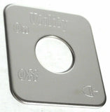 Switch Plate for Freightliner Utility Lights On/Off Stainless Block GG#68773