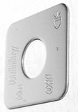 Switch Plate for Freightliner Utility Lights On/Off Stainless Block GG#68773