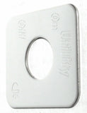 Switch Plate for Freightliner Utility Lights On/Off Stainless Block GG#68773