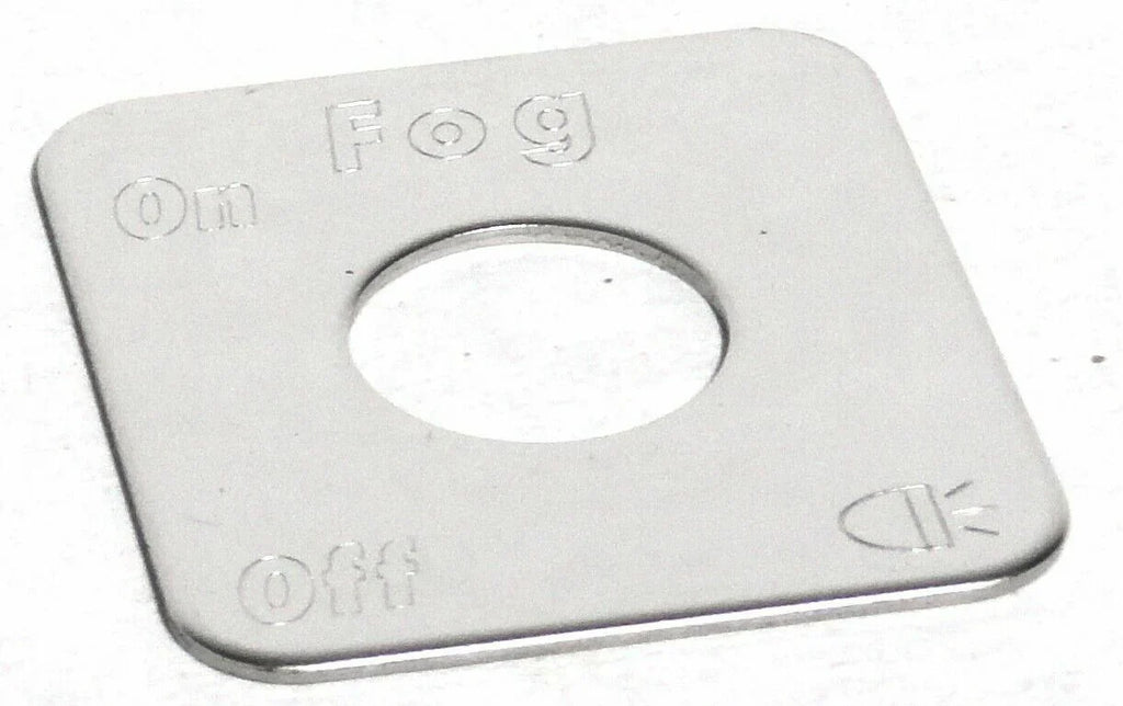 GG Switch Plate for Freightliner Fog Light On/Off Stainless Block Letters #68777