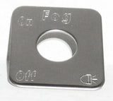 GG Switch Plate for Freightliner Fog Light On/Off Stainless Block Letters #68777