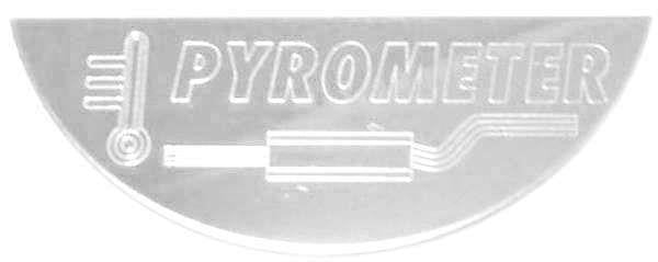 Gauge Emblem Pyro Pyrometer for Freightliner Large Stainless Steel GG#68820