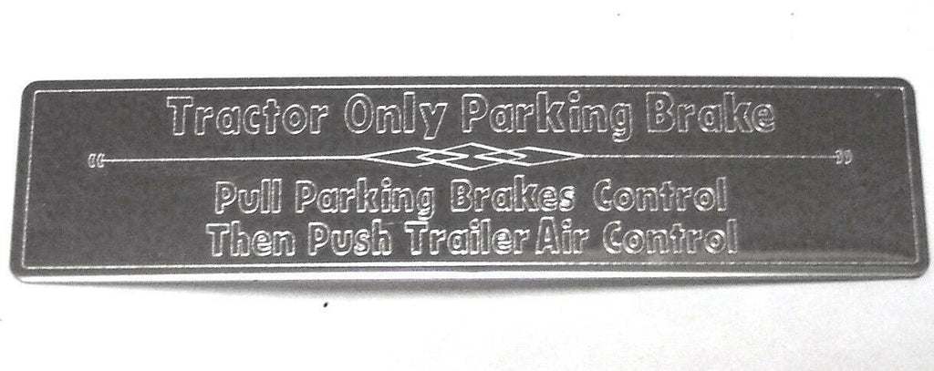 Dash Plate for Freightliner Parking Brake Control Stainless Steel GG#68840 Each