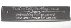 Dash Plate for Freightliner Parking Brake Control Stainless Steel GG#68840 Each